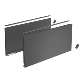 AvanTech You Schubkasten Set Schubkasten Set Höhe 251 - Schubkastensystem Nennlänge 400mm, Stahl anthrazit - Hettich