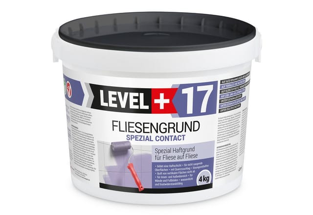 Level+ - level+ Fliesengrund Haftgrund Quarzgrund Fliesengrundierung L+17 - 4KG