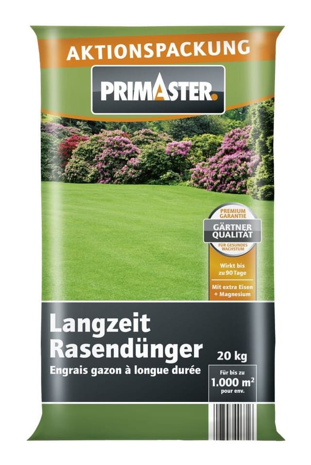 Primaster - Rasendünger mit Langzeitwirkung Gartendünger Dünger Rasen