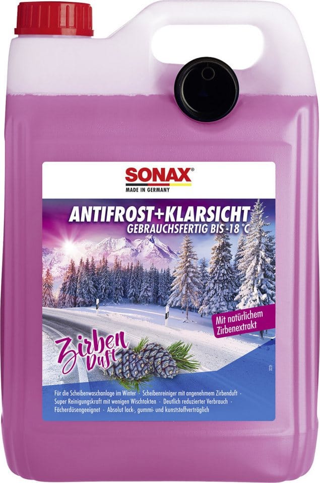Scheibenfrostschutz -18°C gebrauchsfertig 5 l mit Zirbenduft Scheibenfrostschutz - Sonax