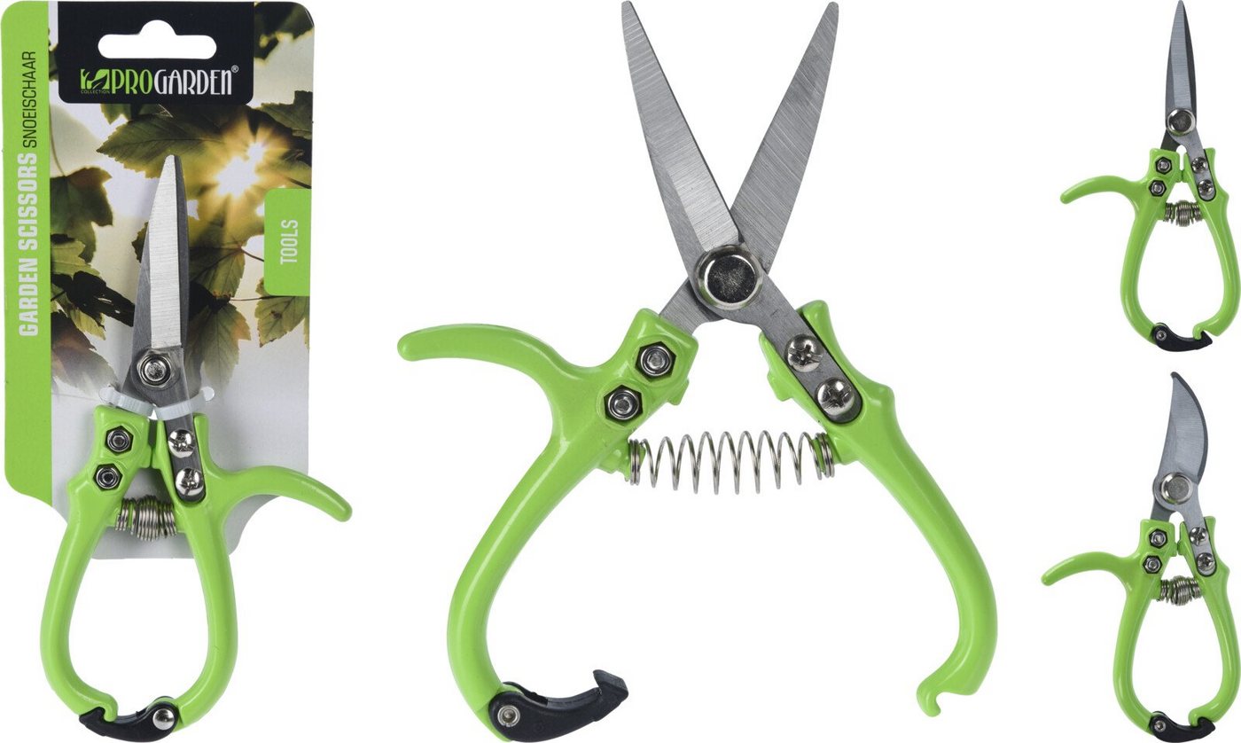Gartenschere 16,5cm (5,5cm Klinge), grüne Farbe - Ipae Progarden Bild 2