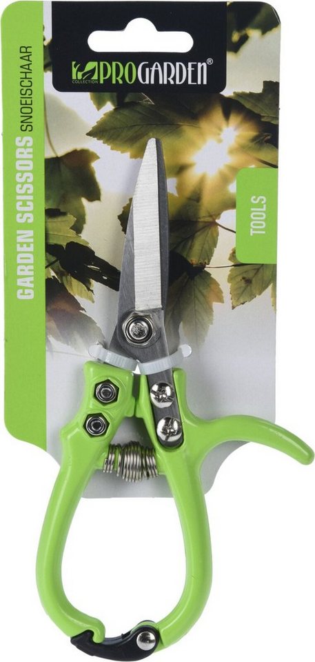 Gartenschere 16,5cm (5,5cm Klinge), grüne Farbe - Ipae Progarden Bild 4