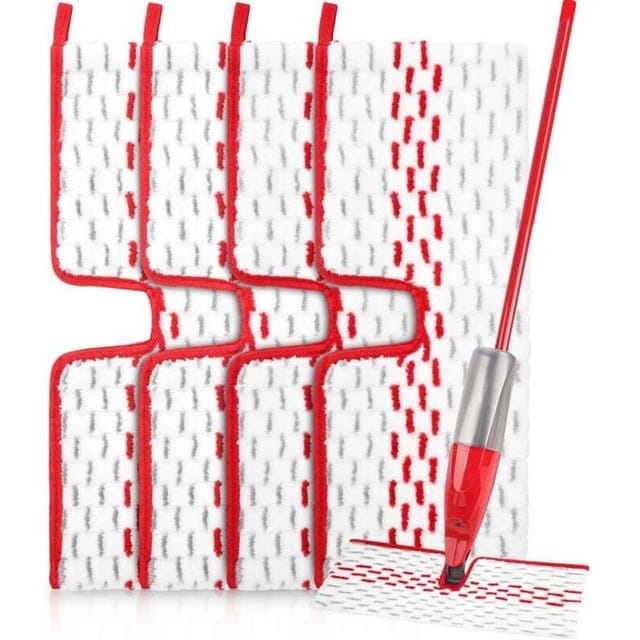 4 pezzi 2 in 1 panni per mocio Vileda per Vileda 1-2 Spraymax, ricariche per panno in microfibra lavabile per tutti i tipi di pavimento.
