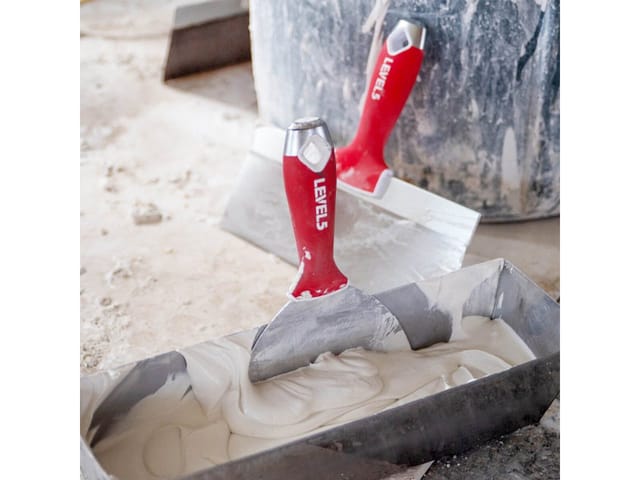 LEVEL5 Fassadenspachtel Set 8"/10"/12" Trockenbau Edelstahl 5-619