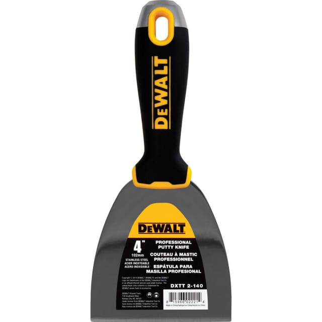 Spachtel Edelstahl 102mm Malerspachtel Trockenbau Soft Grip profi 2-140 - Dewalt