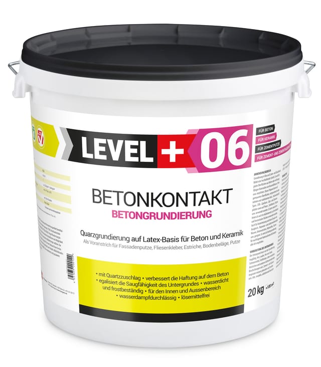 Level+ Betonkontakt Tiefgrund Betonfarbe Haftgrund L+06 - 20KG