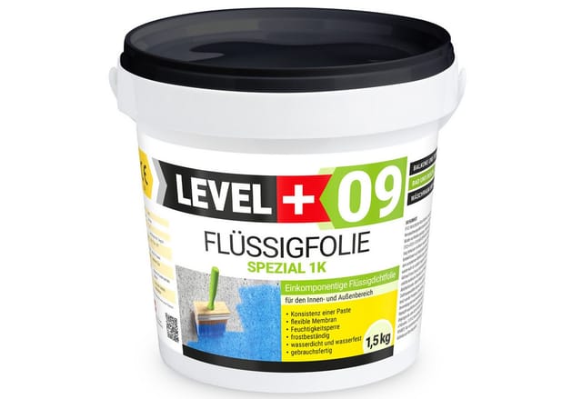 Level+ Flüssigfolie Abdichtung Dichtfolie Flexibel L+09 - 1,5KG