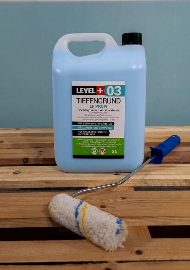 Level+ Tiefengrund lf Gipsputz Grundierung Innen Außen L+03 - 5L