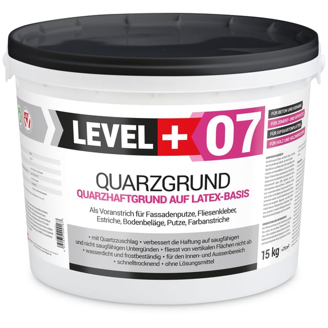 Level+ - level+ Quarzgrund Grundierung Putzhaftgrund Holz osb L+07 - 15KG