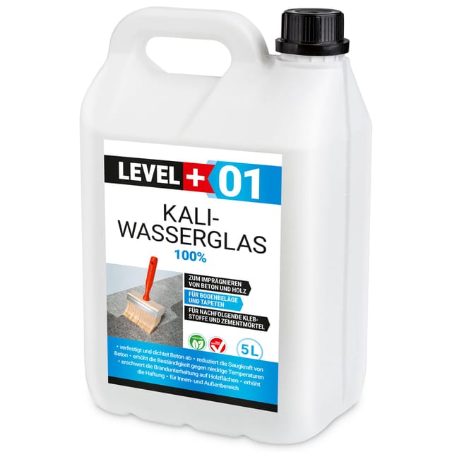 Level+ Kaliwasserglas Unverdünnt Grundierung L+01 - 5L