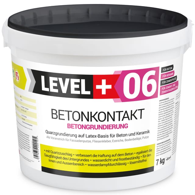 Level+ Betonkontakt Tiefgrund Betonfarbe Haftgrund L+06 - 7KG