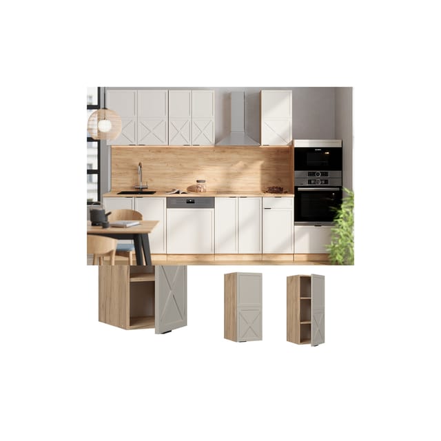 Hängeschrank Fame-Line, GrauBeige, 30 cm Vicco