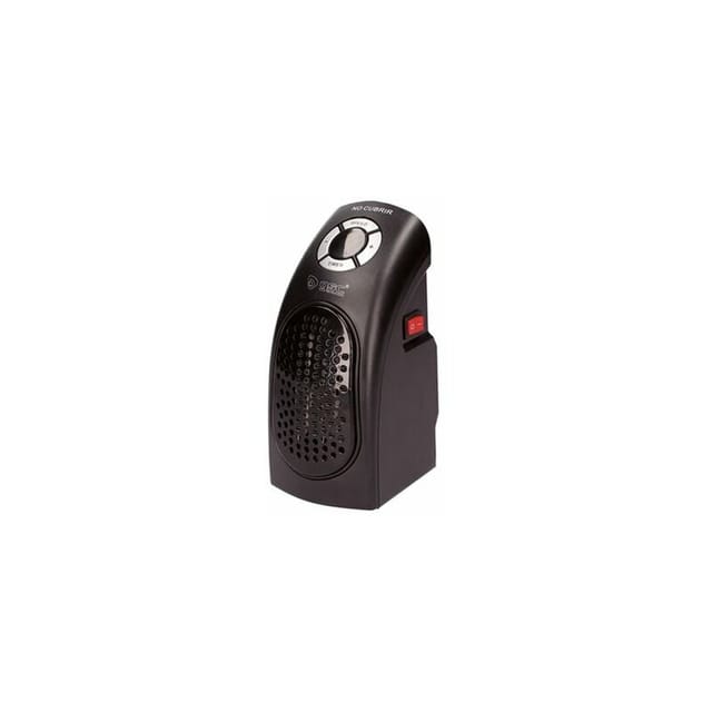 400 W wiederaufladbarer Mini-Heizstrahler – Schwarz