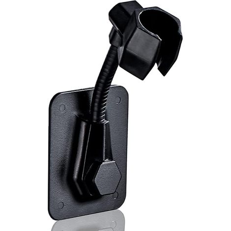 Lan Wand-duschhalterung, Bohrfreie Duschhalterung, Abriebfeste, Drehbare Duschkopfhalterung, Verstellbare Duschwanne, 614 Cm Duschstütze, Schwarz