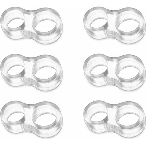 Lan 6er-set Türstopper Für Pvc-griffe / Kleiner Silikon-türstopper / Ungiftiger, Transparenter Türstopper