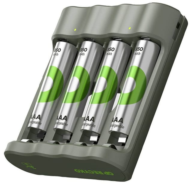 GP - Aktion Gratis Ladegerät' USB-Modell Ladegerät B441 inkl. 4x AAA-Akku Micro (AAA)-Akku NiMH 85