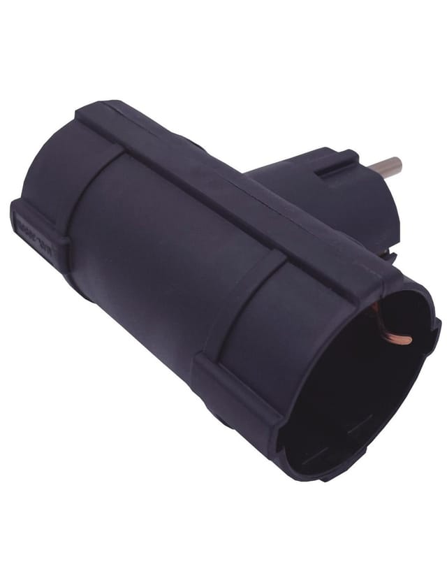 GSC - Doppelter horizontaler Ausgangsdieb (maximal 3680 w) aus schwarzem Polypropylen