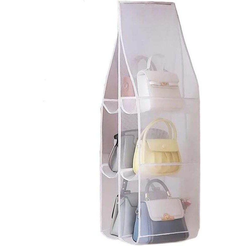 XVX - Hängender Geldbörsen-Organizer für Geldbörse, Hänge-Organizer im Kleiderschrank, Geldbörsen-Organizer für den Schrank (Farbe: Weiß, Größe: m)