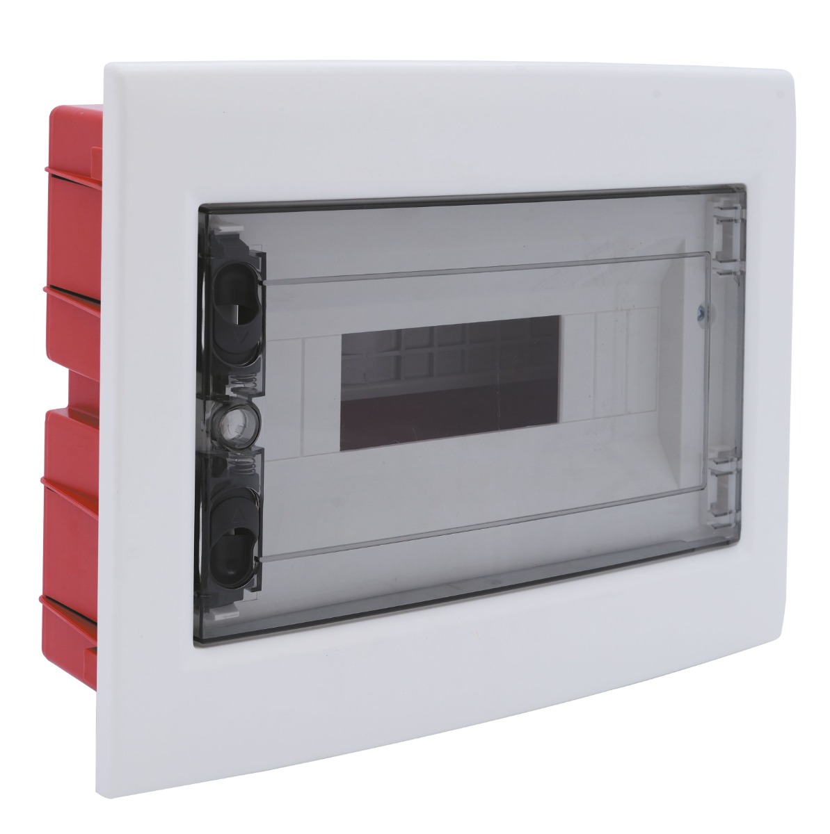 Ettroit 12-modul-unterputz-elektroverteiler Mit Transparenter, Rauchgrauer Tür Ip40 - Db110912