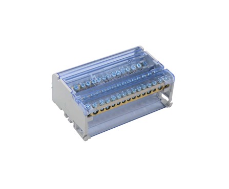 Ettroit Modularer Verteiler 4-polig (48 Löcher) 12x4 Ausgänge 160a Für Schaltschränke - Db1300415
