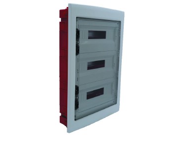Ettroit Unterputz-elektroverteiler 54 Module Ip40 Mit Transparenter Tür Rauchgrau Ral 7030 - Db110954