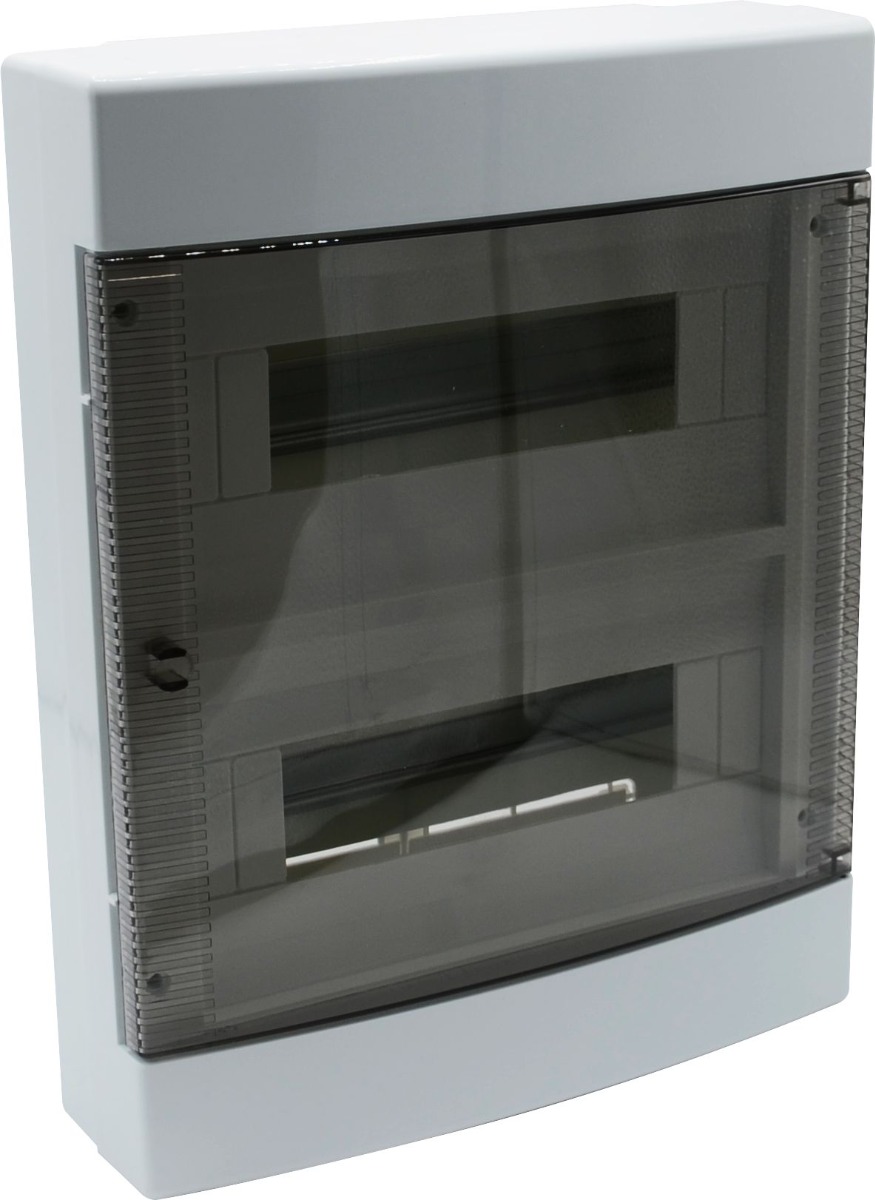 Ettroit 24-modul-wandverteiler Ip40 Weiß Ral 91682 Mit Transparenter Rauchglastür - Db111924
