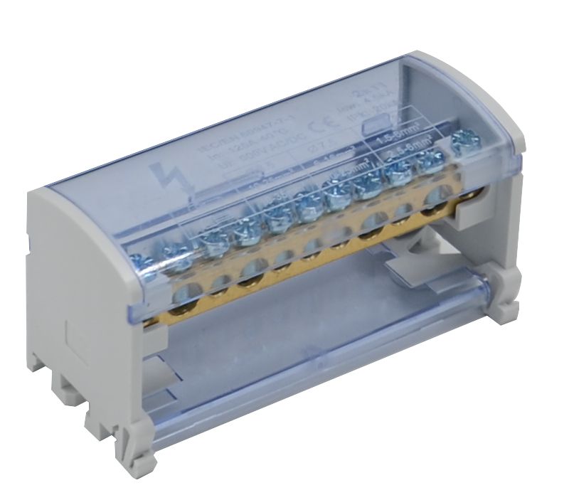 Ettroit 2-poliger Modulverteiler (2x11 Ausgänge) 125a Für Schalttafel - Db1200211