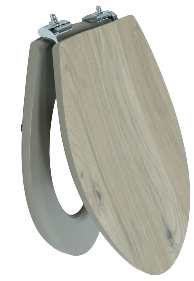 Primaster - WC-Deckel Absenkautomatik Kiefer natur Toilettensitz Toilettendeckel