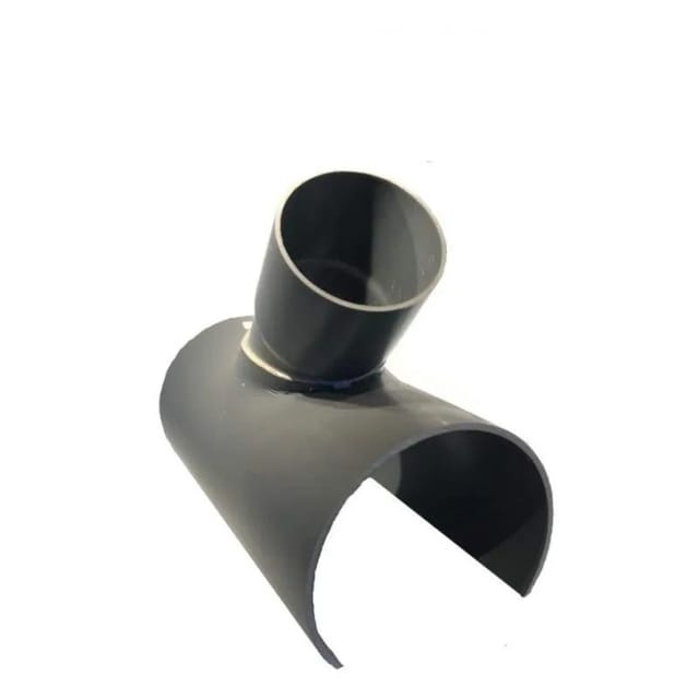 PVC-Abzweigsattel 63x63 mm, 45 Grad, 30 cm lang.