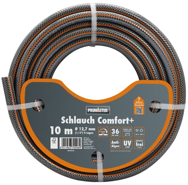 Primaster - Gartenschlauch Comfort+ 10 m ø 12,7 mm (1/2)