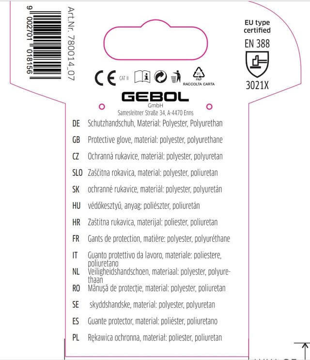Handschuh Viola Arbeitshandschuhe - Gebol