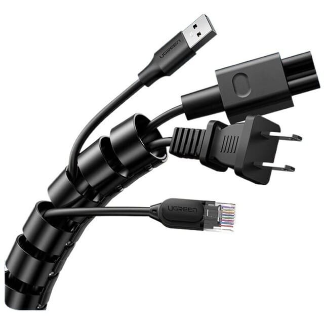 Sollbry - Kabelabdeckung, Durchmesser 22 mm – Länge 2 m, elektrische Ummantelung für Büro und Zuhause, TV/Computer/Audio, für Kabelmanagement oder