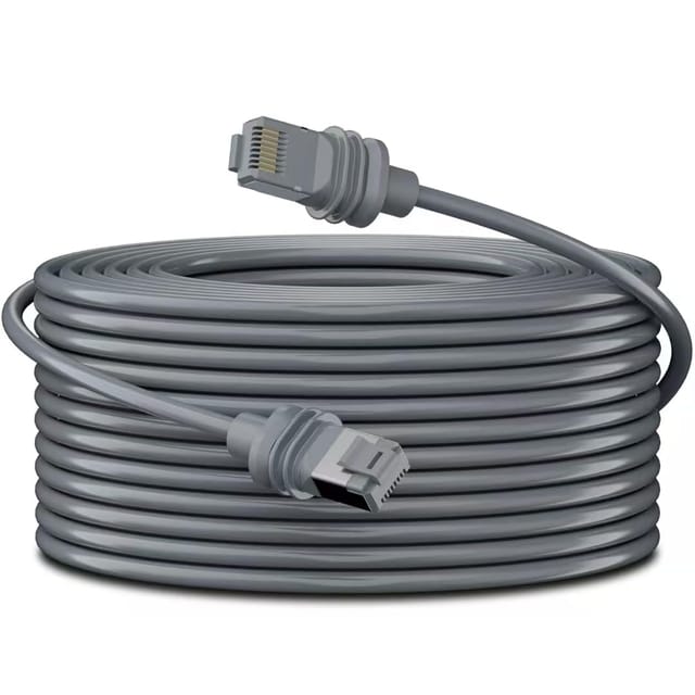 Elfcam - 10m Starlink Gen 3 Kabel, Ethernetkabel Cat6 26AWG für Innen- und Außeninstallationen geeignet, Verlängerungskabel für Starlink Gen 3/Mini,