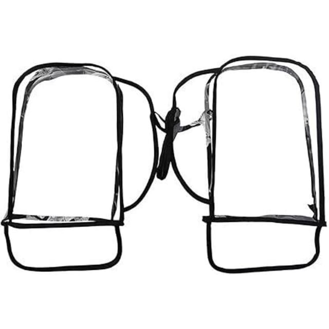 Lenkerbezüge für Motorrad, Roller, Fahrrad, Handschuhe, 35,6 x 21,8 cm, transparent - Lntyq