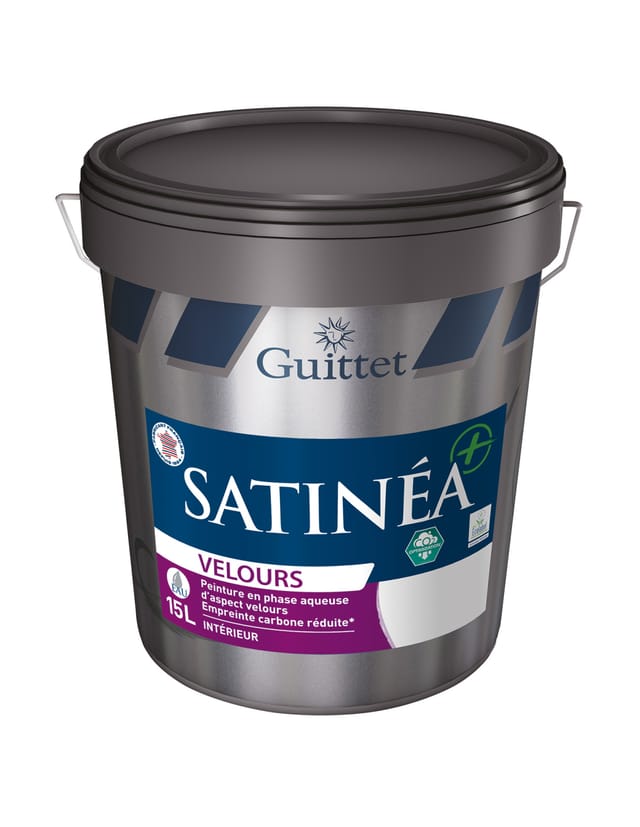 Guittet Satinéa+ Bc Velours Blanc 15l - Guittet