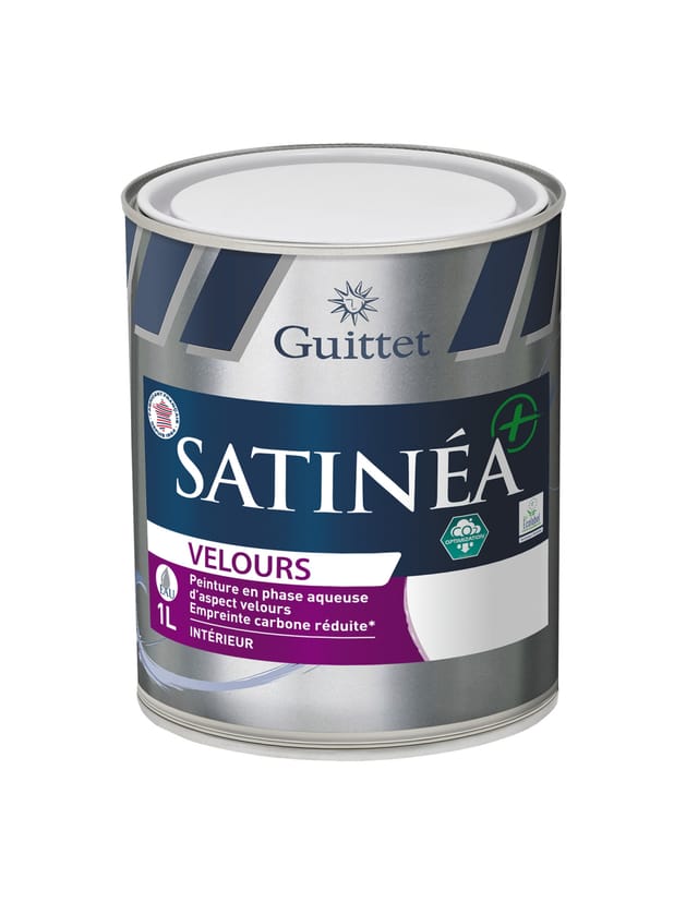 Guittet Satinéa+ Bc Velours Blanc 1l - Guittet