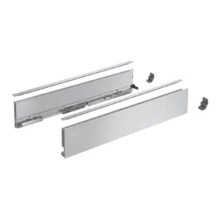 Hettich - AvanTech you Set Zarge Höhe 101 mm, nl 650 mm, silber o. Frontbef.