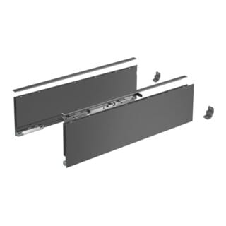 AvanTech You Schubkasten Set Schubkasten Set Höhe 139 - Schubkastensystem Nennlänge 550mm, Stahl anthrazit - Hettich
