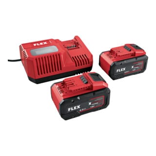 Flex - Akku-Set P-Set 18-88 r – 1 Schnellladegerät 12/18 v + 2 Akkus 18/8.0 533175