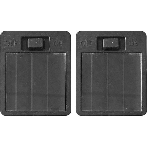 2er-pack Ersatz-solarbatterieboxen Für Hängende Solarleuchte, Schwarz