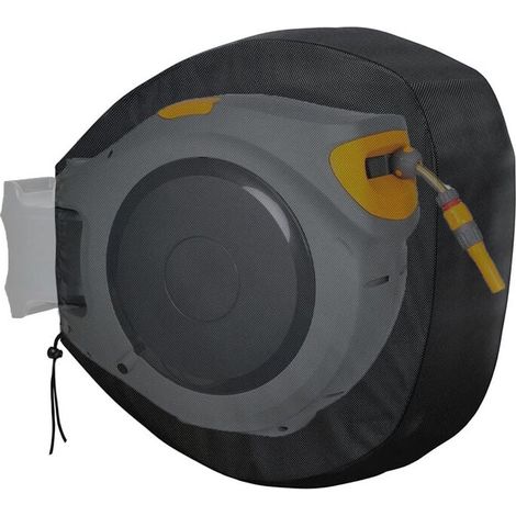 Enrouleur De Tuyau D'Arrosage Rétractable 55 X 55 X 30 Cm – Housse De Protection Murale Pour Votre Tuyau D'Arrosage Et Votre Enrouleur