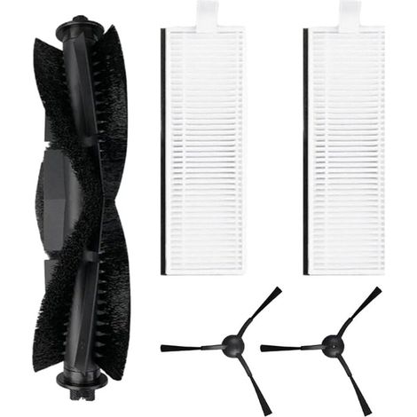 Lot De 5 Brosses Latérales Principales Pour Aspirateur Robot Pour Laresar Evol 3, 1 Brosse À Rouleau Principale, 2 Filtres Hepa, 2