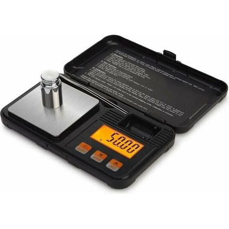 Alovez – Balance De Cuisine Numérique 50g – Précision 0,001g – Écran Lcd Rétroéclairé – Pince À Épiler Incluse – Fonction Tare