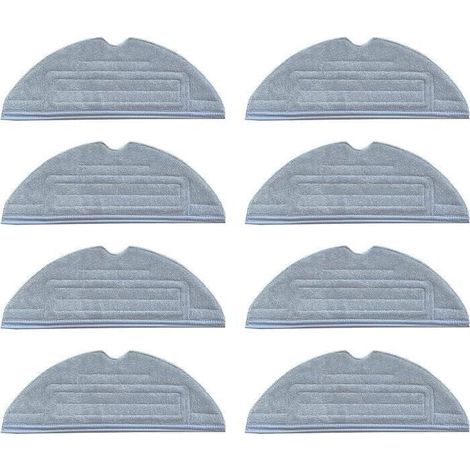 Outad® Serpillères Pour Roborock S8/s7 S7 + T7 T7 Plus (8 Pièces),lingettes Pour Roborock S8, Chiffon Lavables De Nettoyage 8pcs