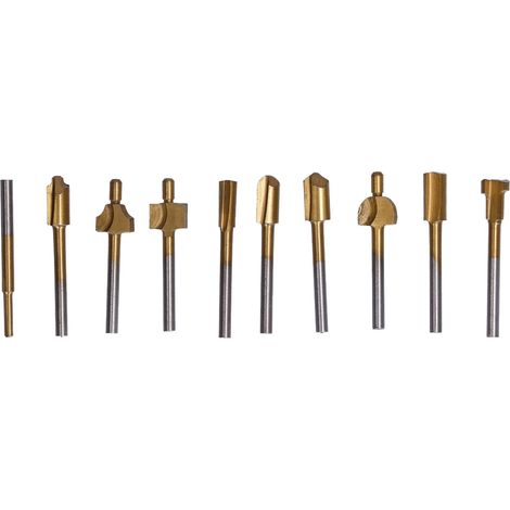 Fräser-set Mit Hartmetall-rotationsfräsern Für Heimwerkerarbeiten, Holzschnitzerei, Gravur Und Bohren, 10-teilig