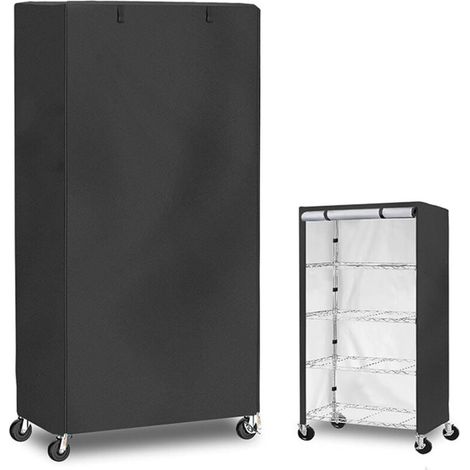 Housse Pour Racks De Stockage,housses Robustes Pour Étagères Métalliques,couverture Résistante Au Vent, Ajustable, Portable Pour Organisateur Pour Entrepôt, Entrée, Garage, Chambre