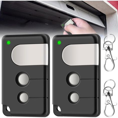 Lot De 2 Émetteurs Portatifs De Garage Compatibles Avec Liftmaster 84335e 433mhz Télécommande De Garage Pour Liftmaster 84330e 84335e 8747e 84330eml（noir）