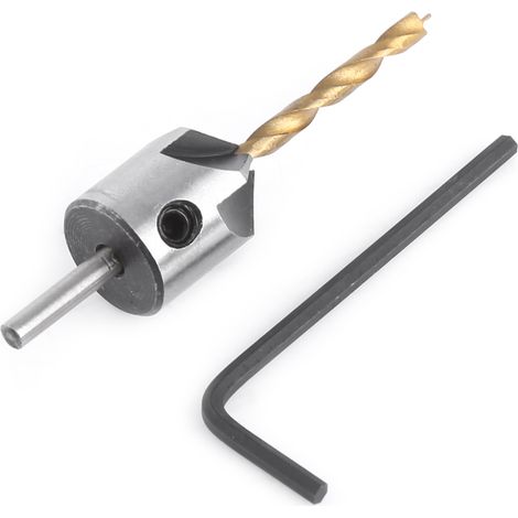 – 3,5-mm-kegelbohrer Für Holz – Kohlenstoffstahl – Anfas- Und Entgratfräser – Inklusive Innensechskantschlüssel