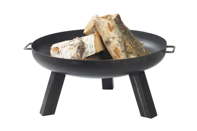 Feueranker ® - Feuerkorb Feuerschale Garten Pan 7 Feuerstelle 60 70 80 cm Schwarz Pflanzenschale E00453-60cm