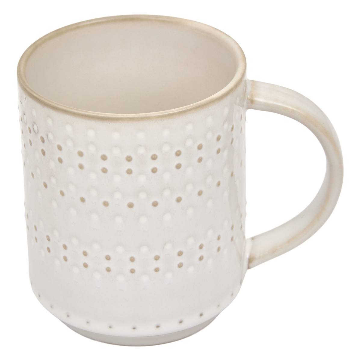 Becher Mit Punktmuster „camille“, 42 Cl, Weiß - Atmosphera Créateur D'Intérieur